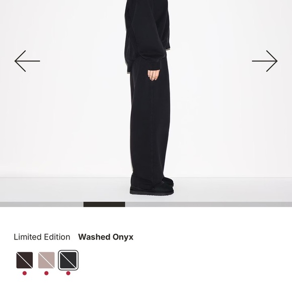 SKIMS Washed Onyx V-Neck Sweater -Boyfriend- XL - Picture 6 of 9